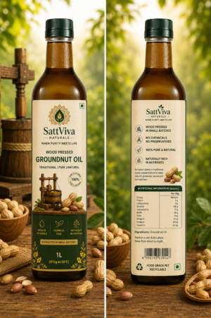 Wood Pressed Groundnut Oil
